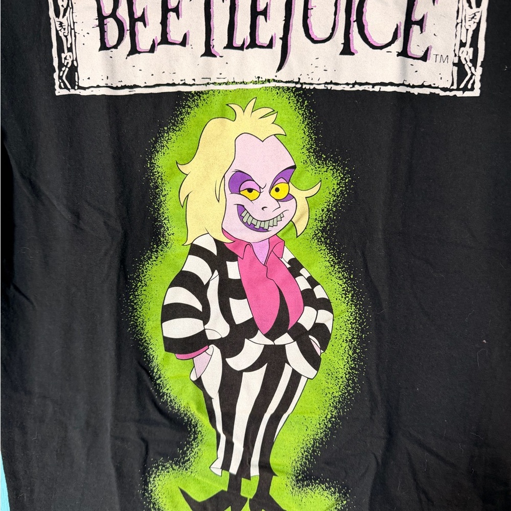 Beetlejuice animated series Black Graphic Tee